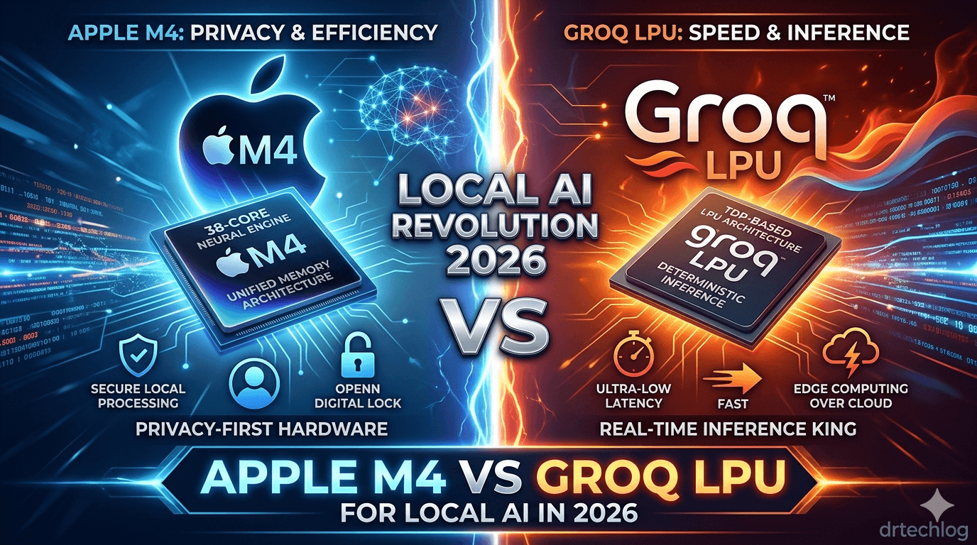Apple M4 vs Groq LPU comparison for local AI