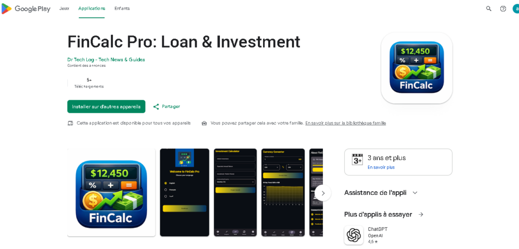 Check FinCalc Pro On Play Store